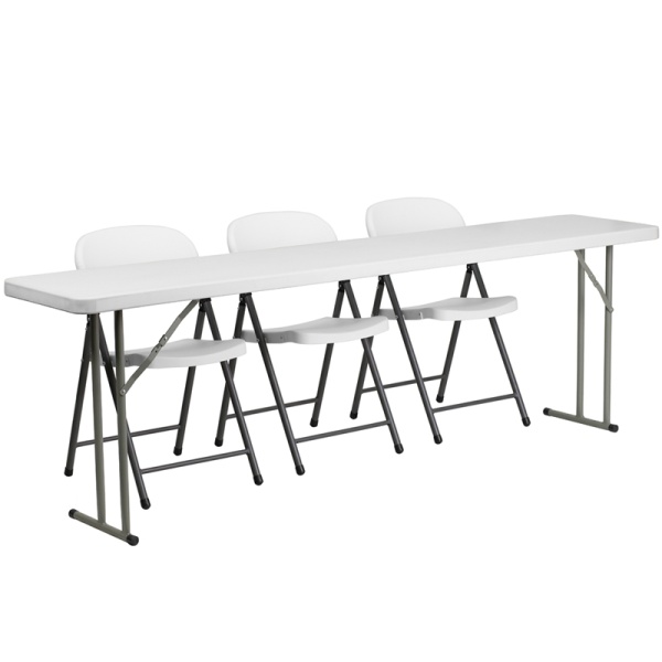 18-x-96-Plastic-Folding-Training-Table-Set-with-3-White-Plastic-Folding-Chairs-by-Flash-Furniture