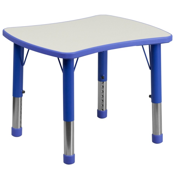 21.875W-x-26.625L-Rectangular-Blue-Plastic-Height-Adjustable-Activity-Table-with-Grey-Top-by-Flash-Furniture