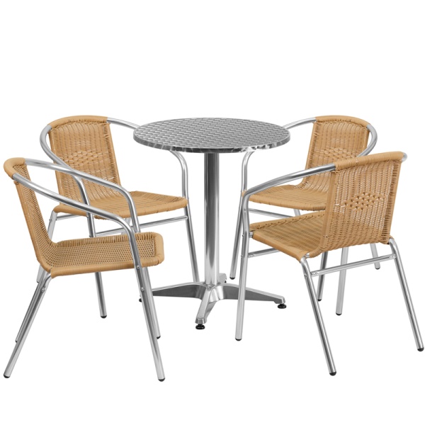 23.5-Round-Aluminum-Indoor-Outdoor-Table-Set-with-4-Beige-Rattan-Chairs-by-Flash-Furniture