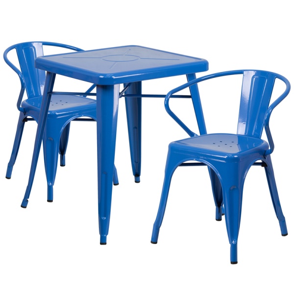 23.75-Square-Blue-Metal-Indoor-Outdoor-Table-Set-with-2-Arm-Chairs-by-Flash-Furniture