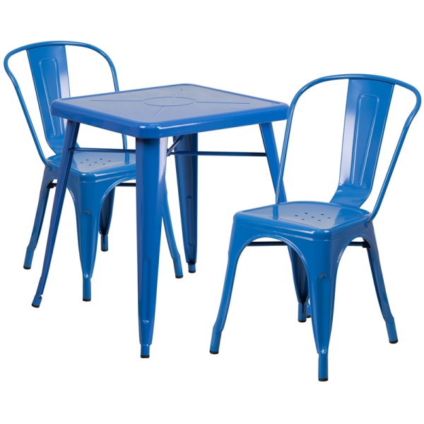 23.75-Square-Blue-Metal-Indoor-Outdoor-Table-Set-with-2-Stack-Chairs-by-Flash-Furniture