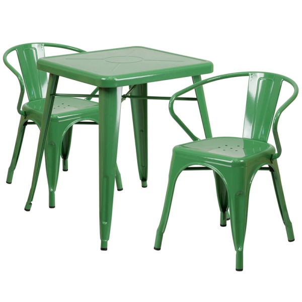 23.75-Square-Green-Metal-Indoor-Outdoor-Table-Set-with-2-Arm-Chairs-by-Flash-Furniture