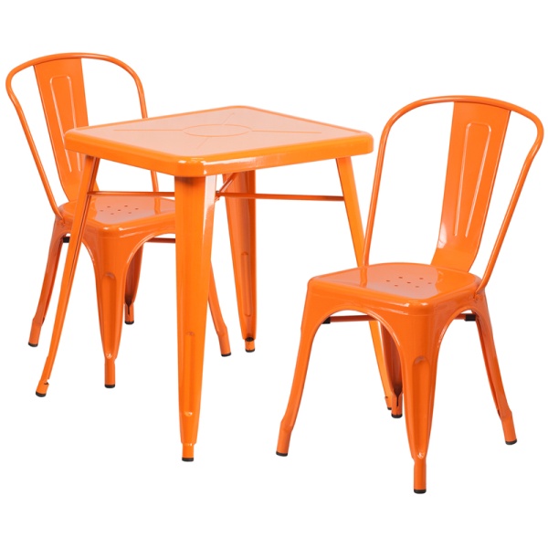 23.75-Square-Orange-Metal-Indoor-Outdoor-Table-Set-with-2-Stack-Chairs-by-Flash-Furniture