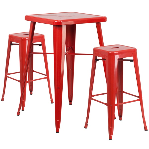 23.75-Square-Red-Metal-Indoor-Outdoor-Bar-Table-Set-with-2-Square-Seat-Backless-Stools-by-Flash-Furniture