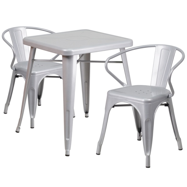 23.75-Square-Silver-Metal-Indoor-Outdoor-Table-Set-with-2-Arm-Chairs-by-Flash-Furniture