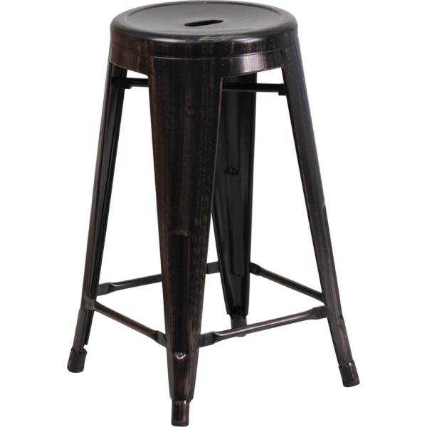 24-High-Backless-Black-Antique-Gold-Metal-Indoor-Outdoor-Counter-Height-Stool-with-Round-Seat-by-Flash-Furniture