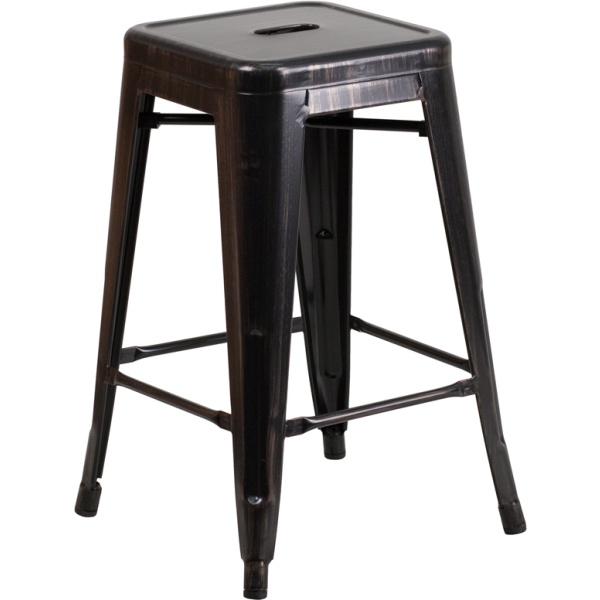 24-High-Backless-Black-Antique-Gold-Metal-Indoor-Outdoor-Counter-Height-Stool-with-Square-Seat-by-Flash-Furniture