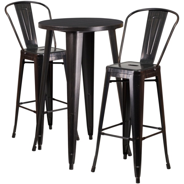 24-Round-Black-Antique-Gold-Metal-Indoor-Outdoor-Bar-Table-Set-with-2-Cafe-Stools-by-Flash-Furniture