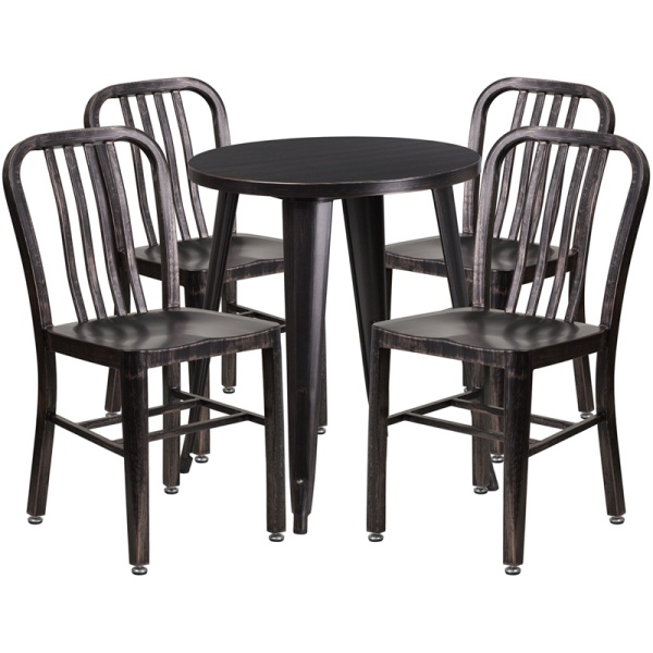 24-Round-Black-Antique-Gold-Metal-Indoor-Outdoor-Table-Set-with-4-Vertical-Slat-Back-Chairs-by-Flash-Furniture