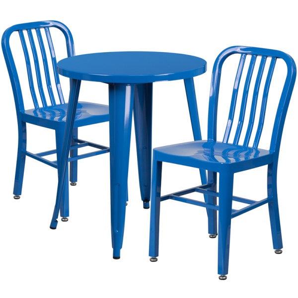 24-Round-Blue-Metal-Indoor-Outdoor-Table-Set-with-2-Vertical-Slat-Back-Chairs-by-Flash-Furniture