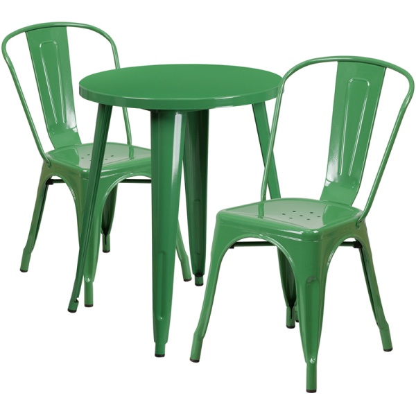 24-Round-Green-Metal-Indoor-Outdoor-Table-Set-with-2-Cafe-Chairs-by-Flash-Furniture