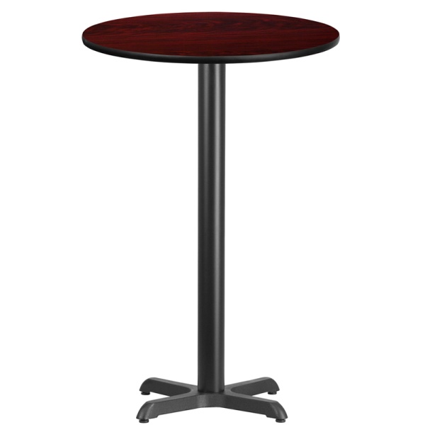 24-Round-Mahogany-Laminate-Table-Top-with-22-x-22-Bar-Height-Table-Base-by-Flash-Furniture