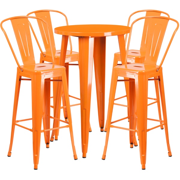24-Round-Orange-Metal-Indoor-Outdoor-Bar-Table-Set-with-4-Cafe-Stools-by-Flash-Furniture