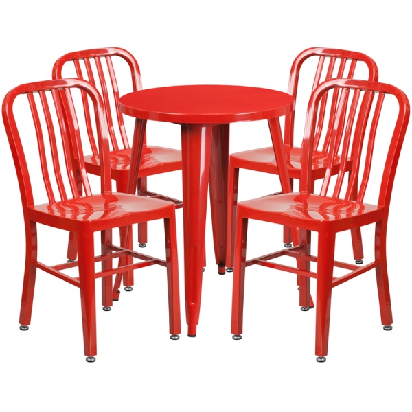 24-Round-Red-Metal-Indoor-Outdoor-Table-Set-with-4-Vertical-Slat-Back-Chairs-by-Flash-Furniture