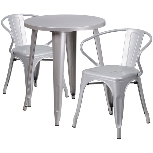 24-Round-Silver-Metal-Indoor-Outdoor-Table-Set-with-2-Arm-Chairs-by-Flash-Furniture