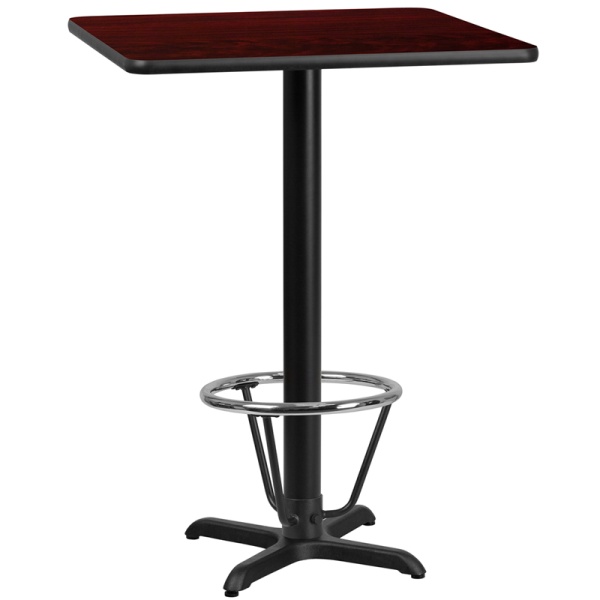 24-Square-Mahogany-Laminate-Table-Top-with-22-x-22-Bar-Height-Table-Base-and-Foot-Ring-by-Flash-Furniture