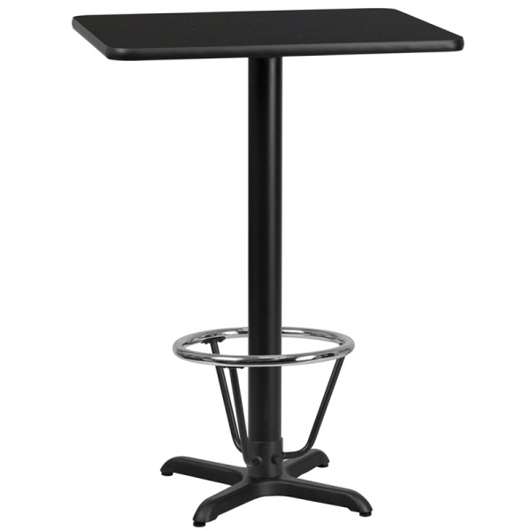 24-x-30-Rectangular-Black-Laminate-Table-Top-with-22-x-22-Bar-Height-Table-Base-and-Foot-Ring-by-Flash-Furniture