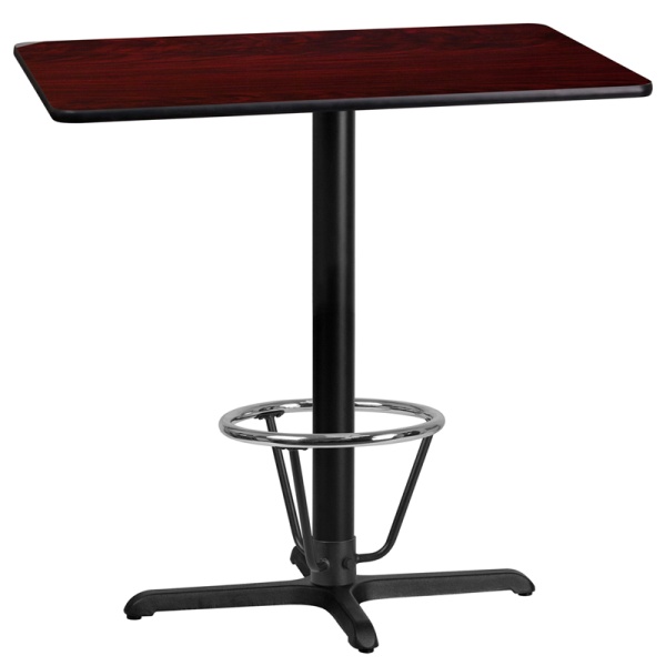 24-x-42-Rectangular-Mahogany-Laminate-Table-Top-with-22-x-30-Bar-Height-Table-Base-and-Foot-Ring-by-Flash-Furniture