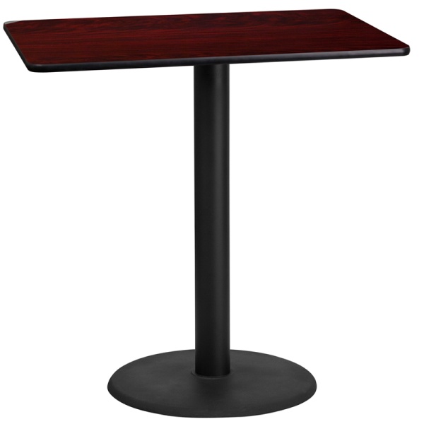 24-x-42-Rectangular-Mahogany-Laminate-Table-Top-with-24-Round-Bar-Height-Table-Base-by-Flash-Furniture