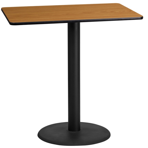 24-x-42-Rectangular-Natural-Laminate-Table-Top-with-24-Round-Bar-Height-Table-Base-by-Flash-Furniture