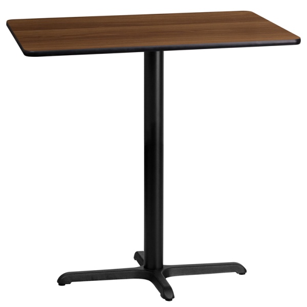 24-x-42-Rectangular-Walnut-Laminate-Table-Top-with-22-x-30-Bar-Height-Table-Base-by-Flash-Furniture