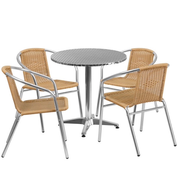 27.5-Round-Aluminum-Indoor-Outdoor-Table-Set-with-4-Beige-Rattan-Chairs-by-Flash-Furniture