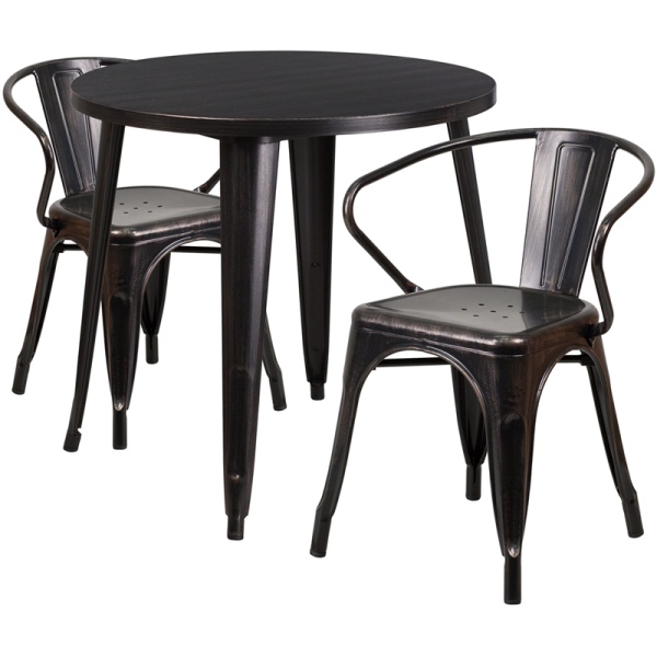 30-Round-Black-Antique-Gold-Metal-Indoor-Outdoor-Table-Set-with-2-Arm-Chairs-by-Flash-Furniture