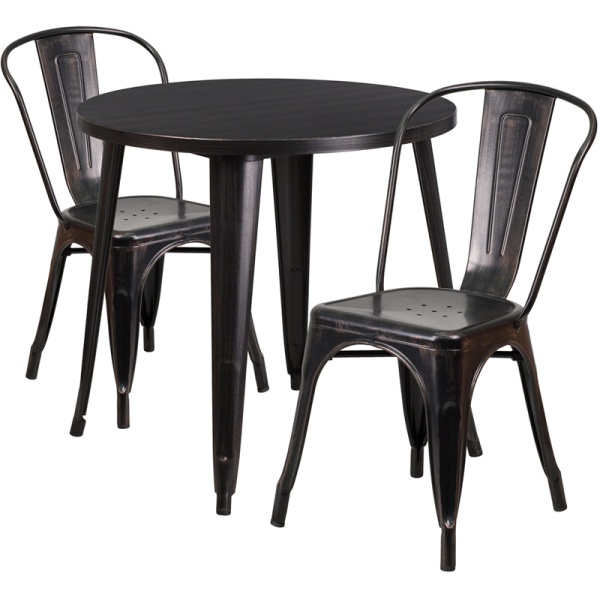 30-Round-Black-Antique-Gold-Metal-Indoor-Outdoor-Table-Set-with-2-Cafe-Chairs-by-Flash-Furniture