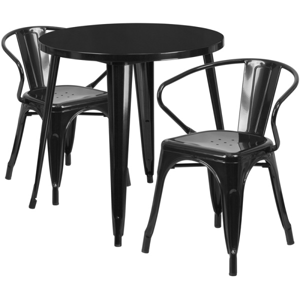 30-Round-Black-Metal-Indoor-Outdoor-Table-Set-with-2-Arm-Chairs-by-Flash-Furniture