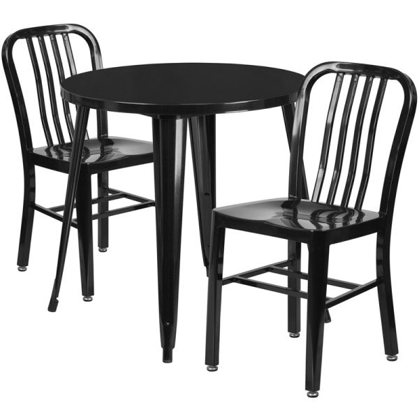 30-Round-Black-Metal-Indoor-Outdoor-Table-Set-with-2-Vertical-Slat-Back-Chairs-by-Flash-Furniture