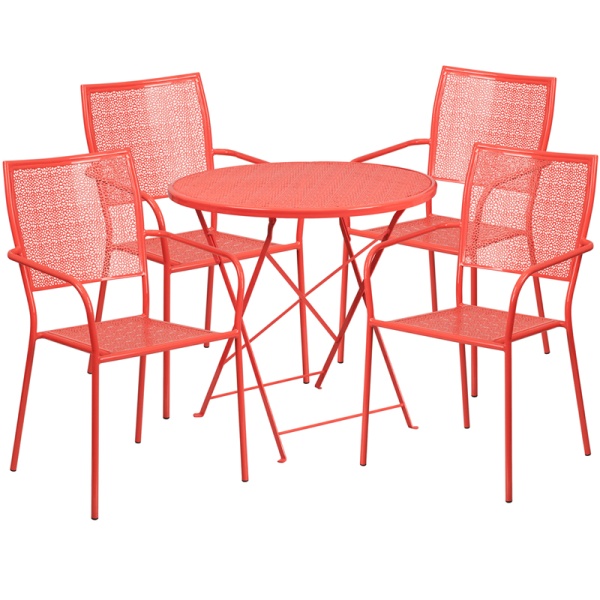 30-Round-Coral-Indoor-Outdoor-Steel-Folding-Patio-Table-Set-with-4-Square-Back-Chairs-by-Flash-Furniture