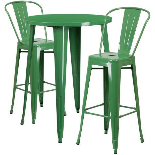 30-Round-Green-Metal-Indoor-Outdoor-Bar-Table-Set-with-2-Cafe-Stools-by-Flash-Furniture