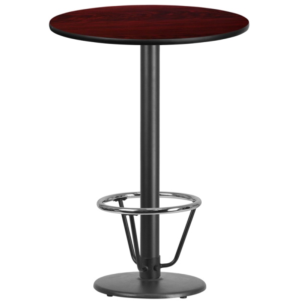 30-Round-Mahogany-Laminate-Table-Top-with-18-Round-Bar-Height-Table-Base-and-Foot-Ring-by-Flash-Furniture