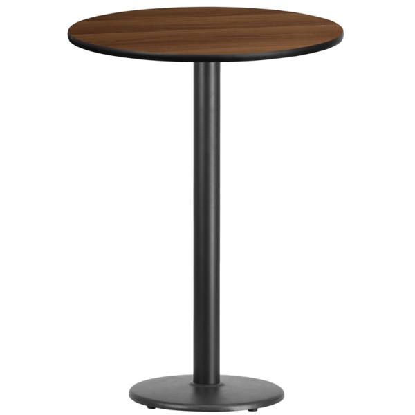 30-Round-Walnut-Laminate-Table-Top-with-18-Round-Bar-Height-Table-Base-by-Flash-Furniture