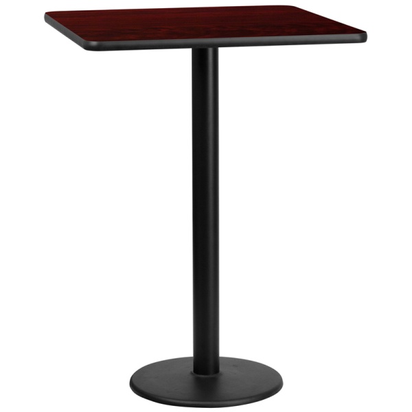 30-Square-Mahogany-Laminate-Table-Top-with-18-Round-Bar-Height-Table-Base-by-Flash-Furniture