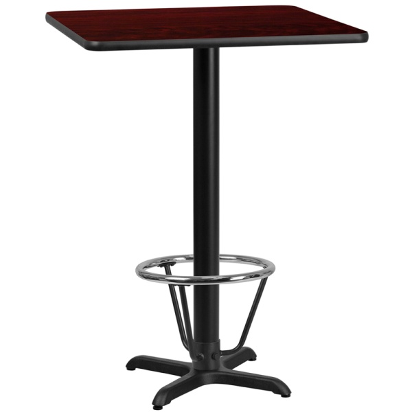 30-Square-Mahogany-Laminate-Table-Top-with-22-x-22-Bar-Height-Table-Base-and-Foot-Ring-by-Flash-Furniture