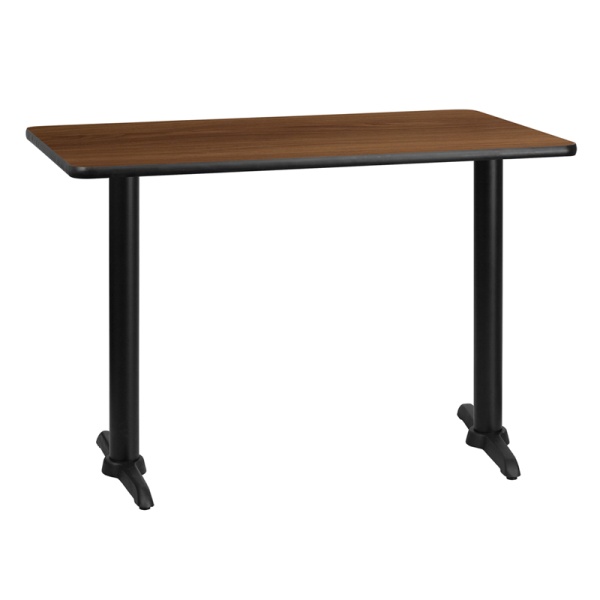 30-x-42-Rectangular-Walnut-Laminate-Table-Top-with-5-x-22-Table-Height-Bases-by-Flash-Furniture
