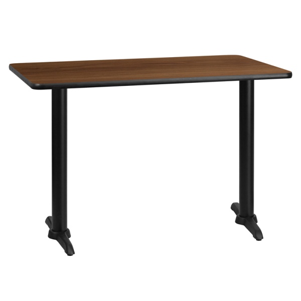 30-x-45-Rectangular-Walnut-Laminate-Table-Top-with-5-x-22-Table-Height-Bases-by-Flash-Furniture