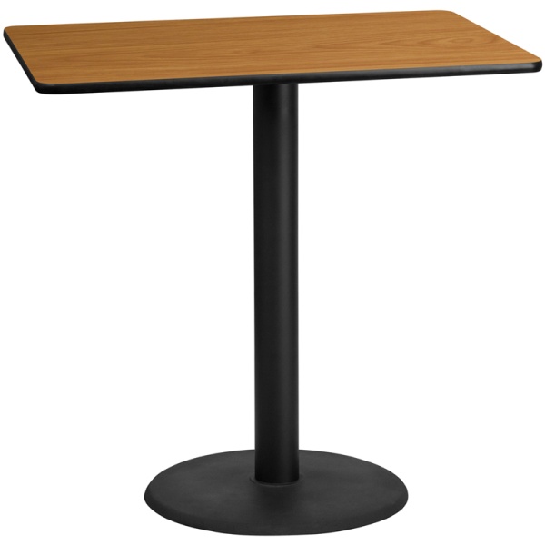30-x-48-Rectangular-Natural-Laminate-Table-Top-with-24-Round-Bar-Height-Table-Base-by-Flash-Furniture