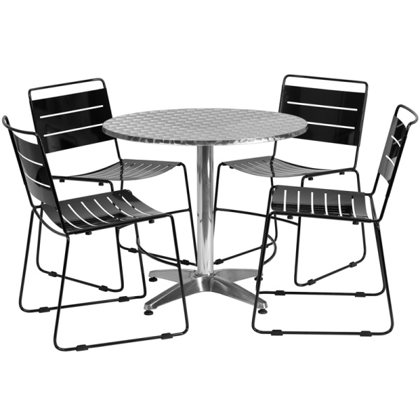 31.5-Round-Aluminum-Indoor-Outdoor-Table-Set-with-4-Black-Metal-Stack-Chairs-by-Flash-Furniture