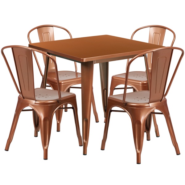 31.5-Square-Copper-Metal-Indoor-Outdoor-Table-Set-with-4-Stack-Chairs-by-Flash-Furniture