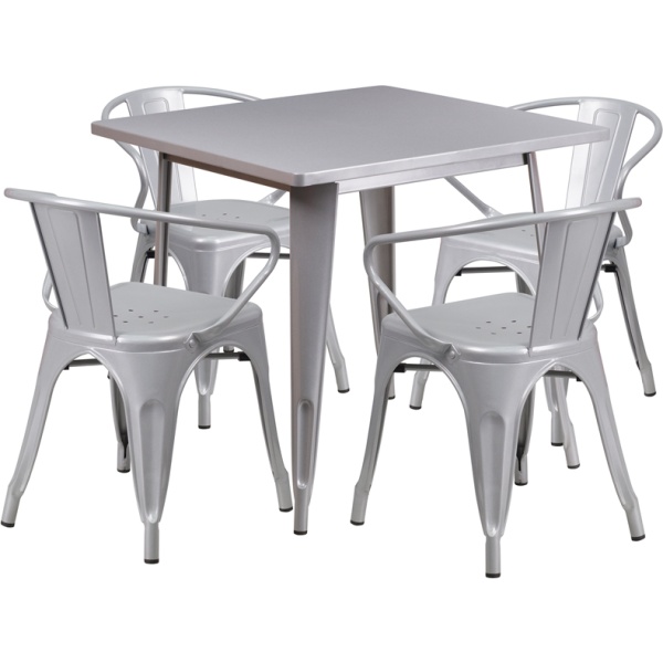 31.5-Square-Silver-Metal-Indoor-Outdoor-Table-Set-with-4-Arm-Chairs-by-Flash-Furniture