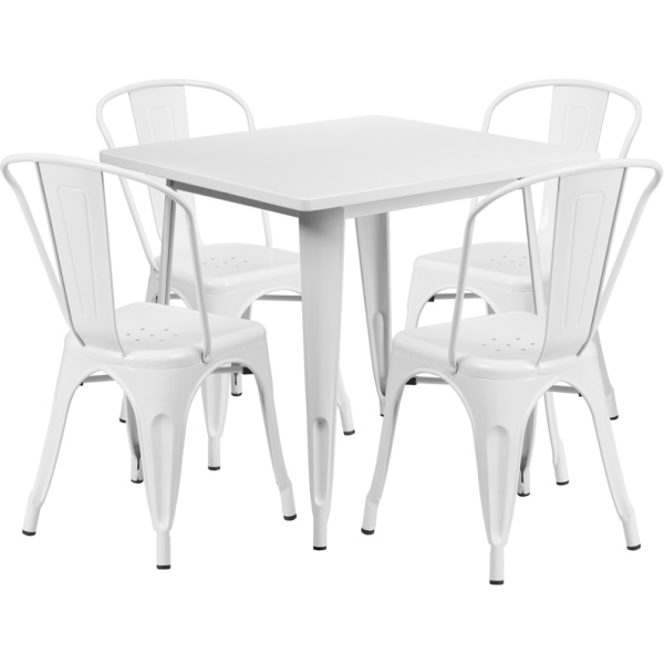 31.5-Square-White-Metal-Indoor-Outdoor-Table-Set-with-4-Stack-Chairs-by-Flash-Furniture