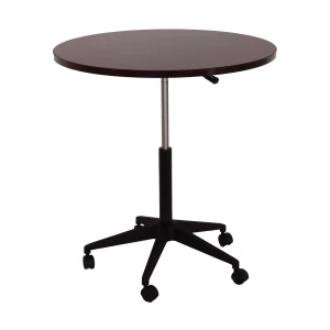 32-in Mobile Round Table with Mahogany Finish by Boss Office Products