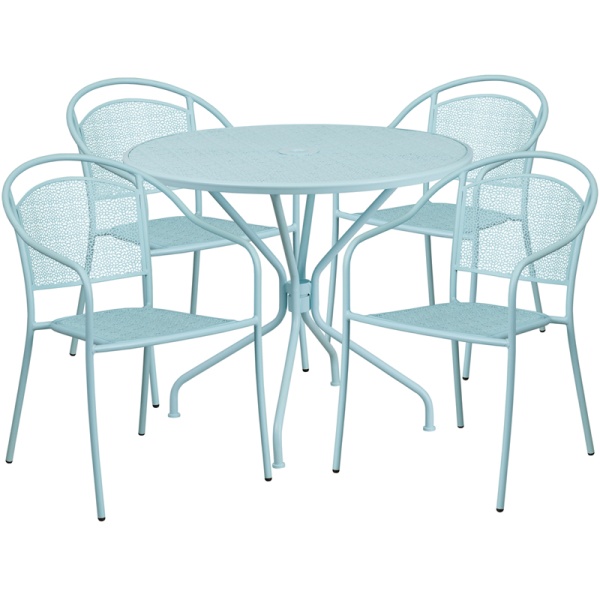 35.25-Round-Sky-Blue-Indoor-Outdoor-Steel-Patio-Table-Set-with-4-Round-Back-Chairs-by-Flash-Furniture