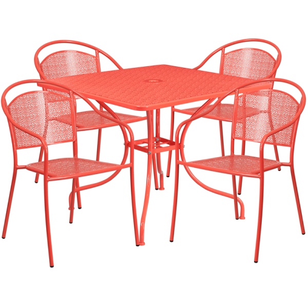 35.5-Square-Coral-Indoor-Outdoor-Steel-Patio-Table-Set-with-4-Round-Back-Chairs-by-Flash-Furniture