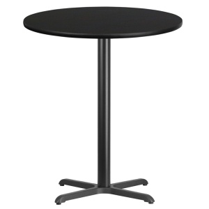 36'' Round Black Laminate Table Top with 30'' x 30'' Bar Height Table Base - by Flash Furniture