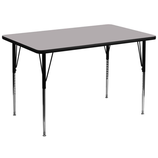 36W-x-72L-Rectangular-Grey-Thermal-Laminate-Activity-Table-Standard-Height-Adjustable-Legs-by-Flash-Furniture