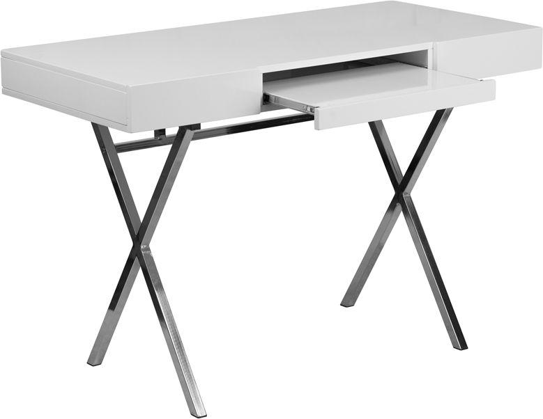 Flash Furniture 2792-WH ノートパソコンデスク ホワイト Flash Furniture 2792-WH ノートパソコンデスク ホワイト