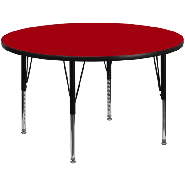 48-Round-Red-Thermal-Laminate-Activity-Table-Height-Adjustable-Short-Legs-by-Flash-Furniture
